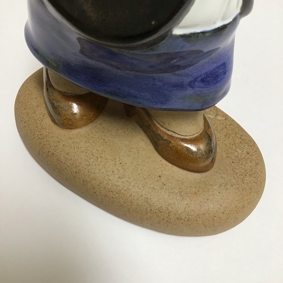 Rodo Padilla Mexican Artist Signed Sculpture Ceramic Girl Boss Woman on Phone - Picture 15 of 16